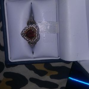 .925 sterling silver heart ring